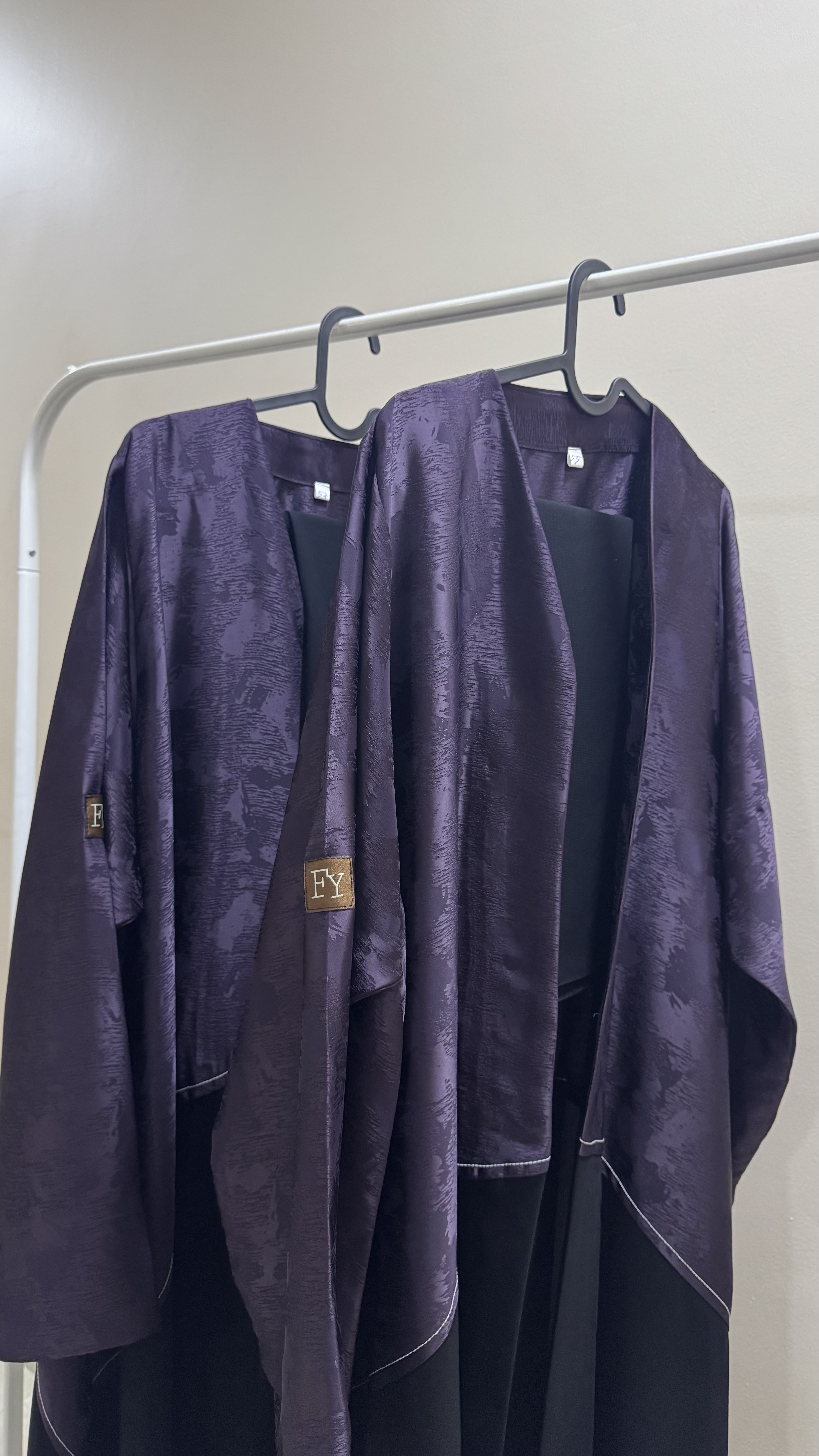 Purple and black