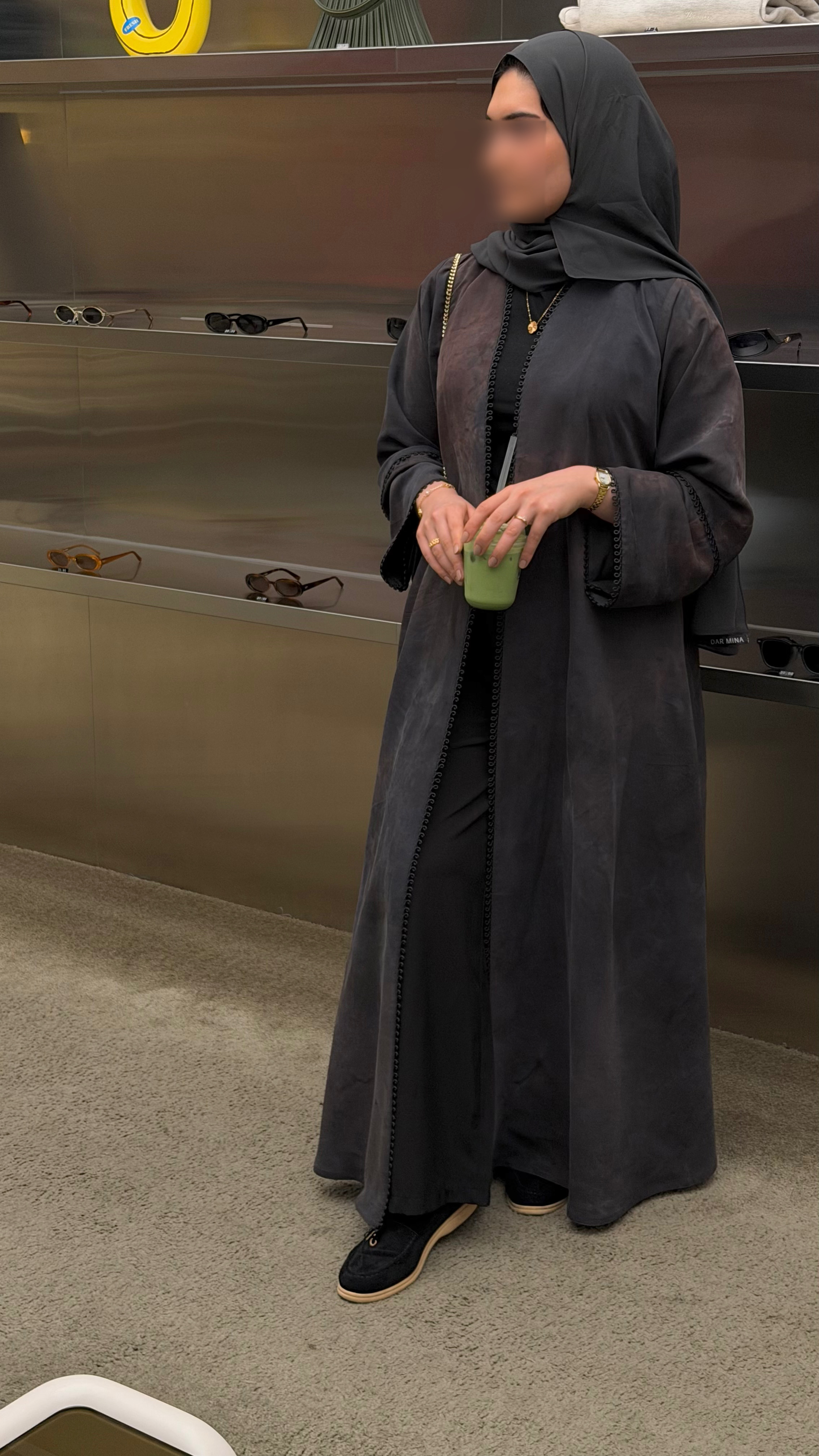 Gray Abaya